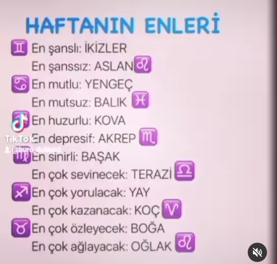 Haftanın enleri sence nasil?