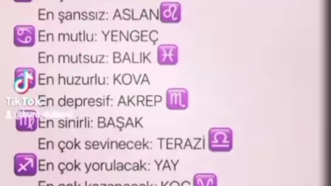 Haftanın enleri sence nasil?
