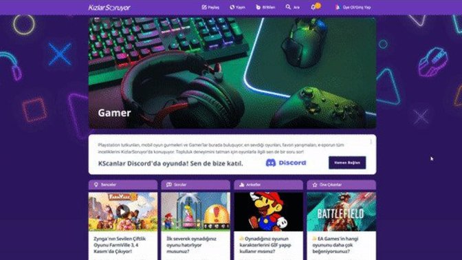 Gamer’da Discord arka planı bizlerle. Nasıl buldunuz 🎮?