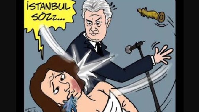 Nihal Yalçın'ı şiddet görürken çizdi, sosyal medyada tepki yağdı! Fikirlerin nedir?
