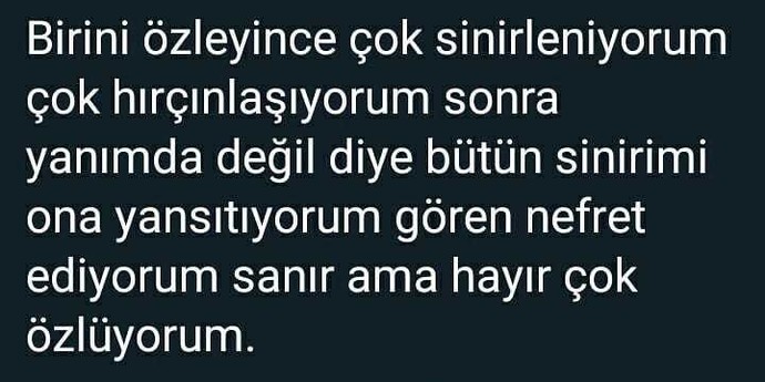 Özlemek güzel midir?