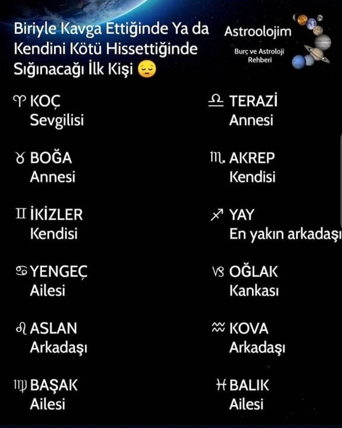 Burçların kötü zamanlarda sığınacakları ilk kişi kimmiş bakalım?