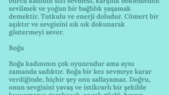 Burç kadınları acaba nasıl sevgisini gösterir?