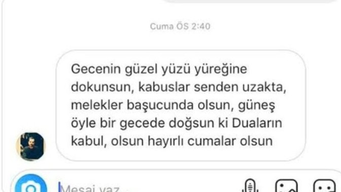 Dm'den birine yürüyecek olsanız ilk cümleniz ne olurdu?