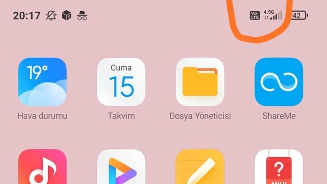 Telefon ekranında çıkan turuncuyla işaretlediğim simge nedir 🙄?