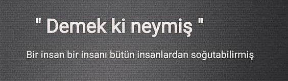 Biri için diğerlerinden soğur musunuz?