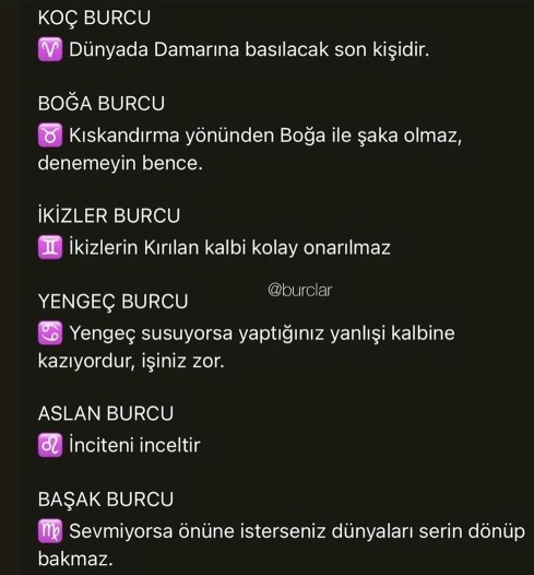 Burcuna göre hangisi sensin?