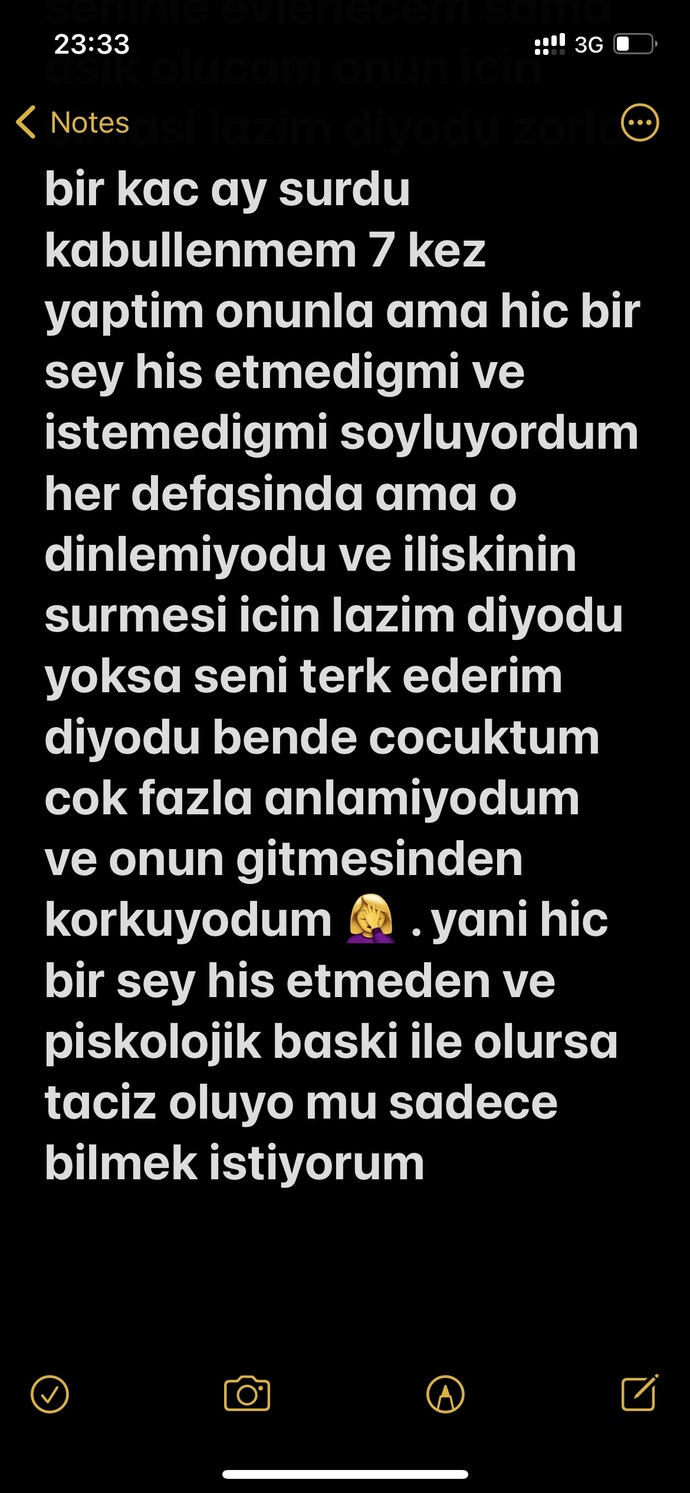 Sizce taciz mi?