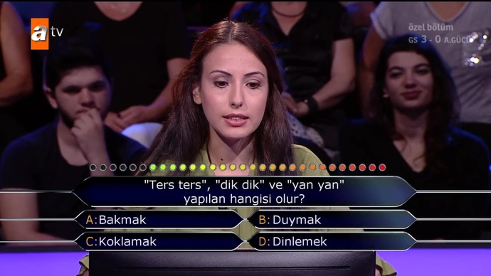 Bana soru sorar mısınız?