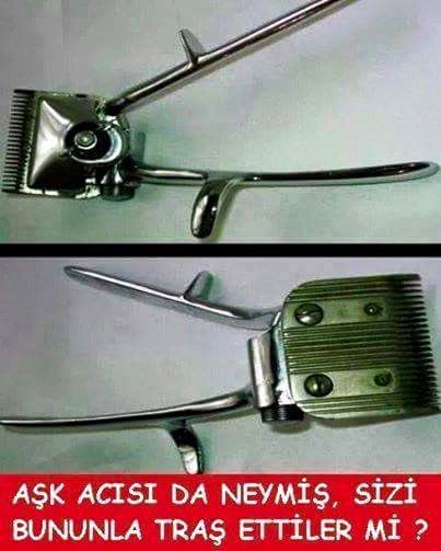 Sizi hiç bununla tıraş ettiler mi?
