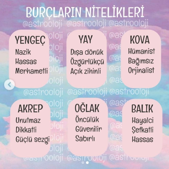 Burcunun en belirgin üç özelliği neymiş acaba?