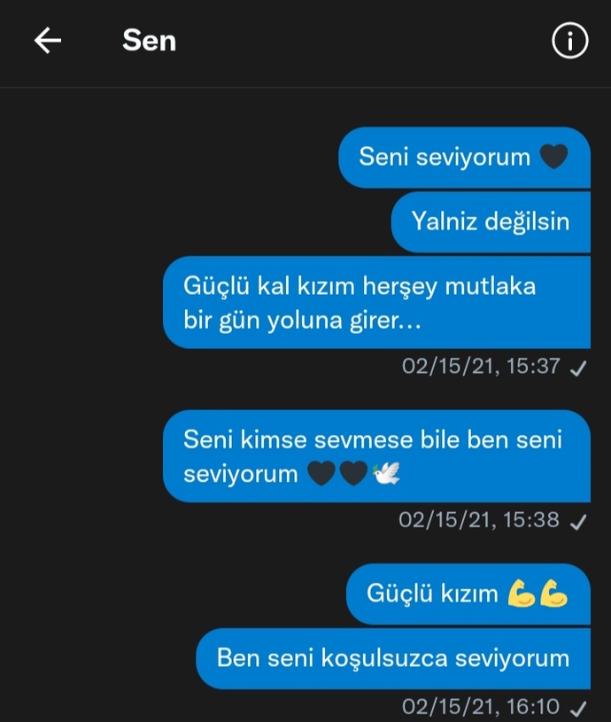 Kendime bu mesajları atmışım 😂 zor günlerdi be ama çok güldüm ya🤣