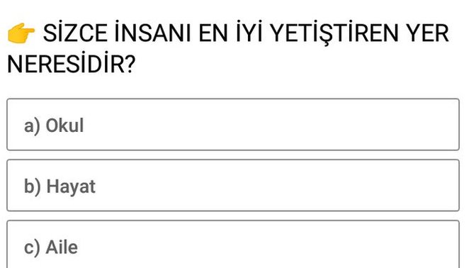 Sizce insanı en iyi yetiştiren yer neresidir?