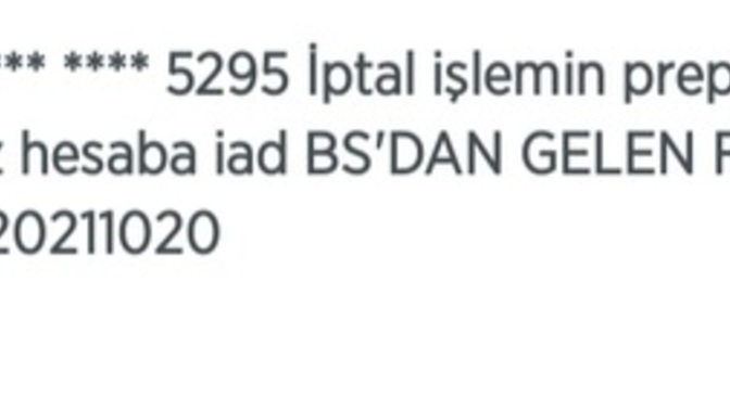 Bu ne demek bilen var mi hesabıma 25 TL gelmis neyin iptali?
