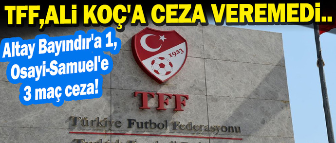 PFDK, Trabzonspor maçı sonrası taraftarı galeyana getiren Ali Koça ceza veremedi! Ne düşünüyorsunuz?
