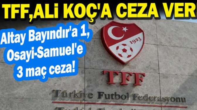 PFDK, Trabzonspor maçı sonrası taraftarı galeyana getiren Ali Koç'a ceza veremedi! Ne düşünüyorsunuz?