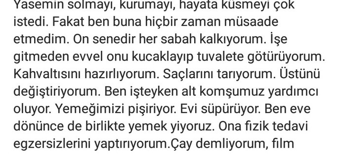 Eşinize çocuğunuz gibi bakmanız gerekse yapabilir misiniz?