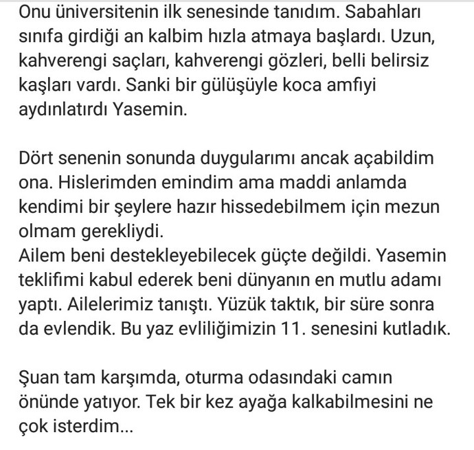 Eşinize çocuğunuz gibi bakmanız gerekse yapabilir misiniz?