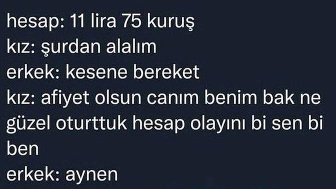 Sizce aşkta, hesap ödemesi nasıl olmalı?