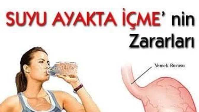 Ayakta su i̇çmek sağlıklı mı sağlıksız mı?