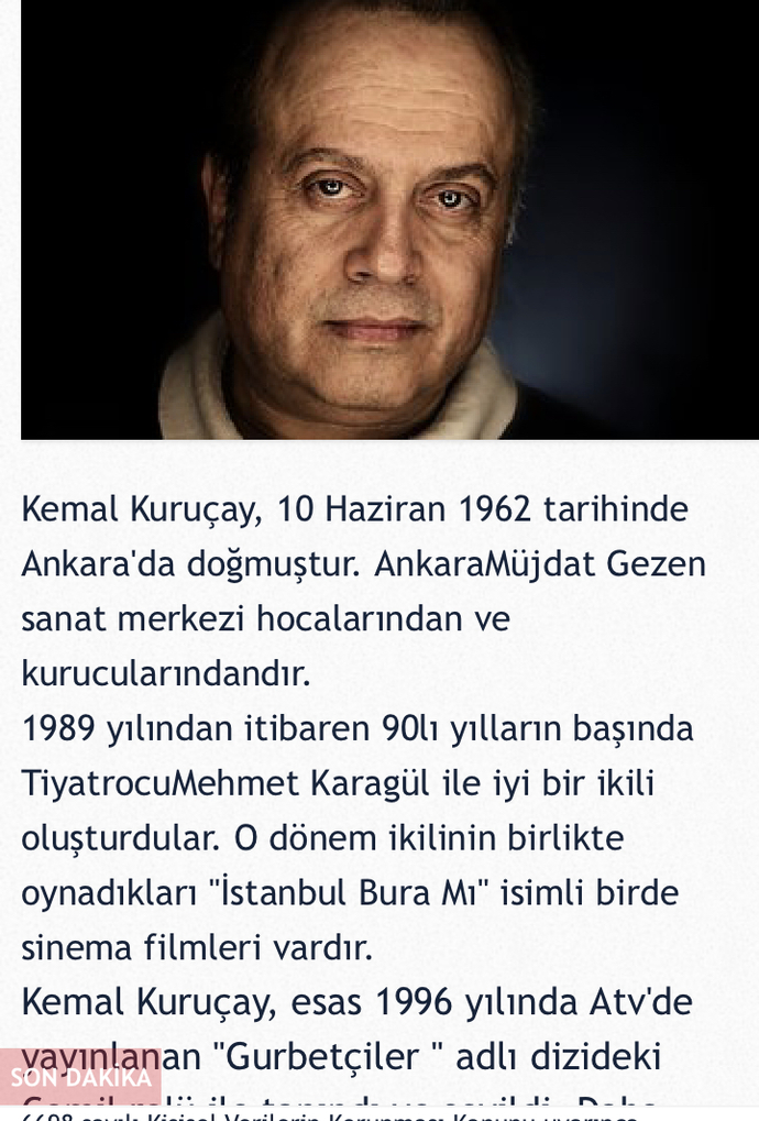 Kemal Kuruçay vefat etti. Dizilerini izler miydiniz?