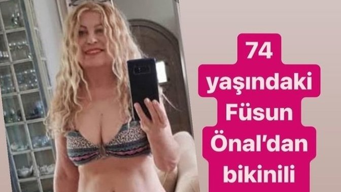 74 yaşındaki Füsun Önal bikinili fotoğraf paylaştı! Nasıl sizce?
