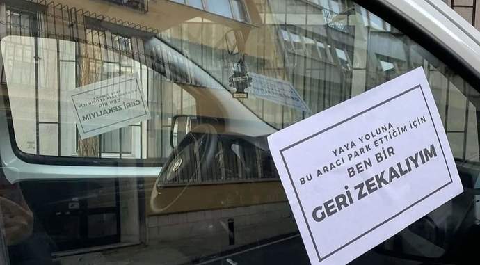 Yaya yoluna park edilen araçları görünce ne düşünüyorsunuz?
