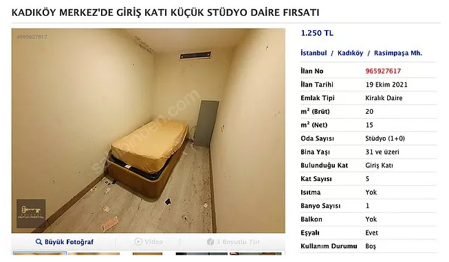 Kadıköyde 1250 TLye stüdyo fırsat daire! Son günlerde kira fiyatları sizi de şok ediyor mu?