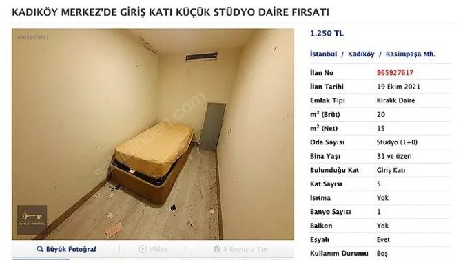 Kadıköy'de 1250 TL'ye stüdyo fırsat daire! Son günlerde kira fiyatları sizi de şok ediyor mu?