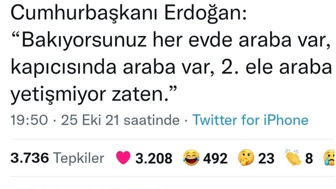 Her evde araba var mı?