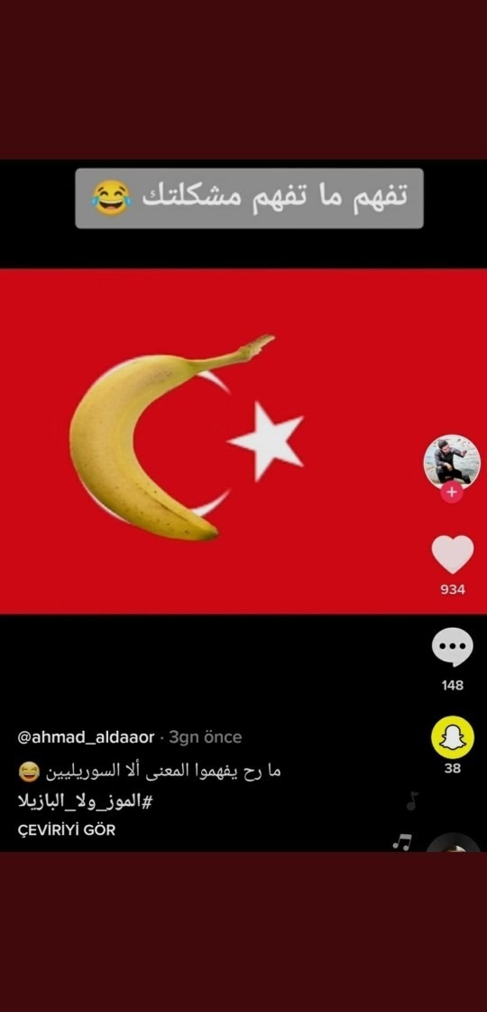 Bir Türk vatandaşının "Biz muz yiyemiyoruz" demesinin ardından Suriyeliler TikTok'ta "Muz yeme" akımı başlattı. Ne düşünüyorsunuz?