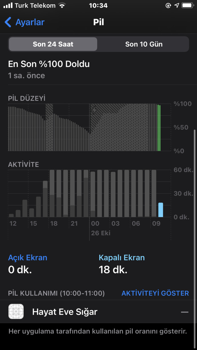 Şarjım kendiliğinden neden azalıyor?