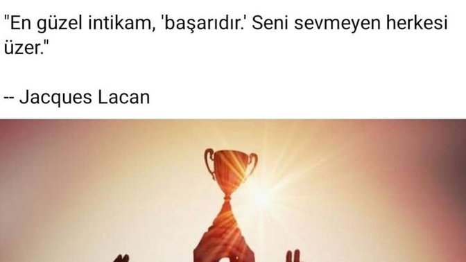 En güzel intikam nasil alınır sizce? Yani seni hep önemsiz hissettirenler. Ya da vasıfsız hissettirenler. Ne yapardınız?