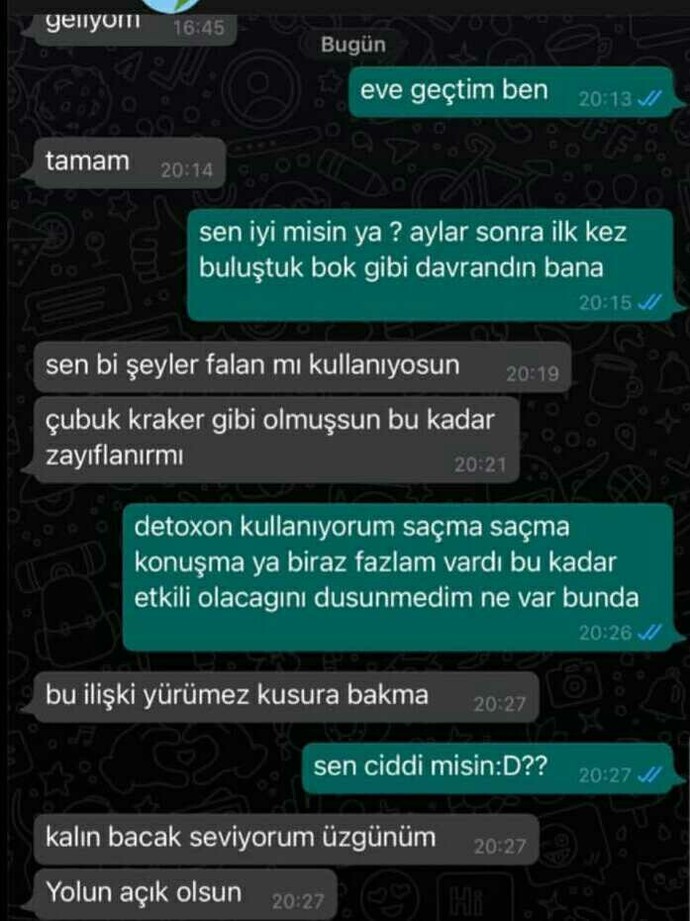 En saçma ayrılık sebebiniz nedir?