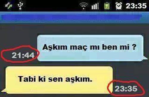 Maç mı yoksa sevgiliyle buluşmak mı?
