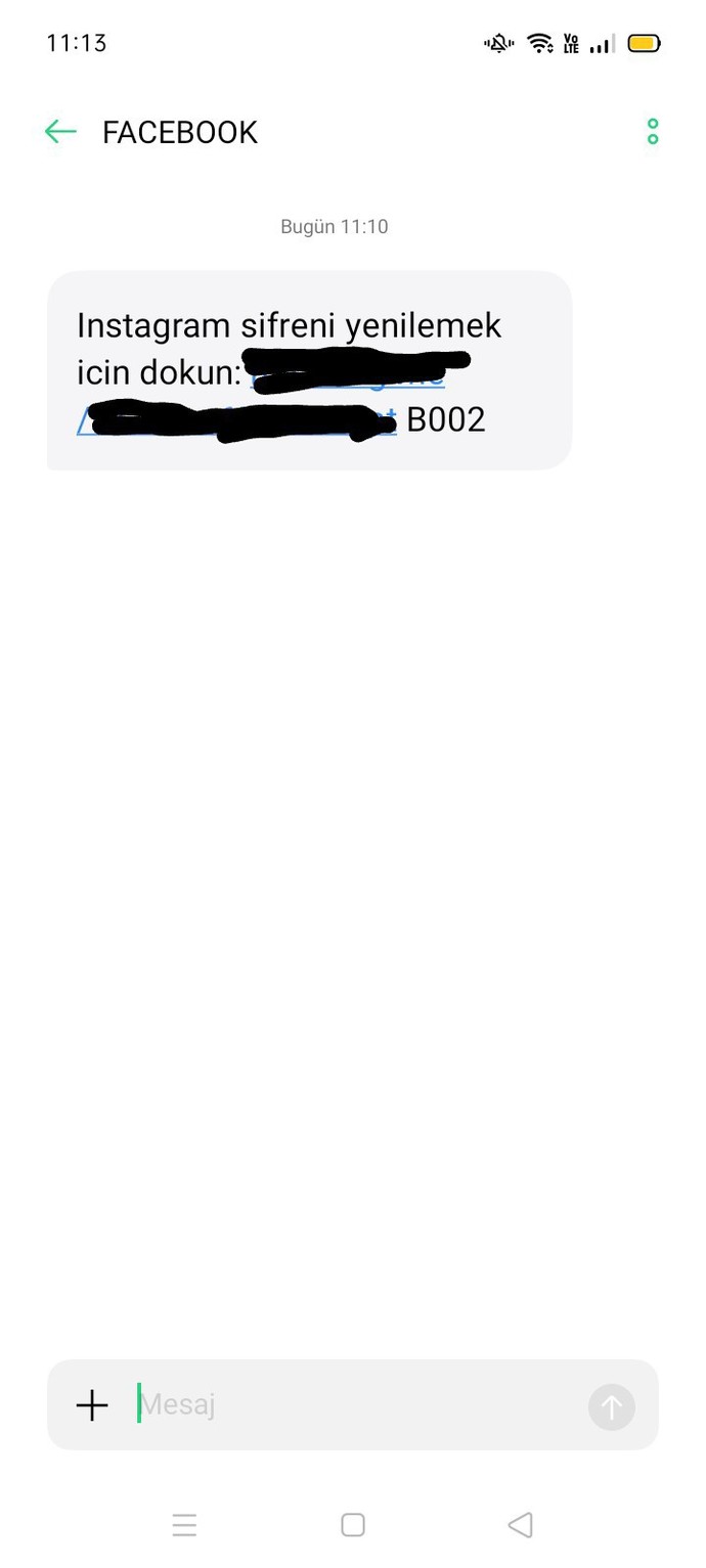 Bana böyle mesaj geldi nedir bu?