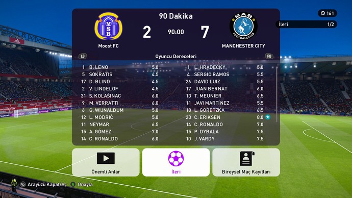Bir futbol oyununda aldığınız en farklı mağlubiyet nedir?