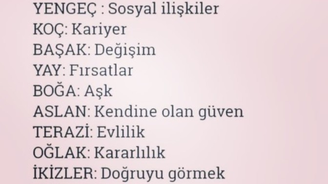 Hangi konularda şanslısın peki?