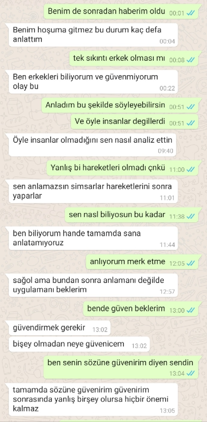Arkadaşlar kavga ettik ve konuşmuyoruz yazmıyor hata bende mi sorun ne ya lütfen yardımcı olun lütfen ?