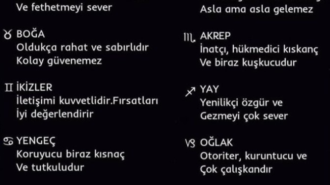 Burçların doğası nasılmış?