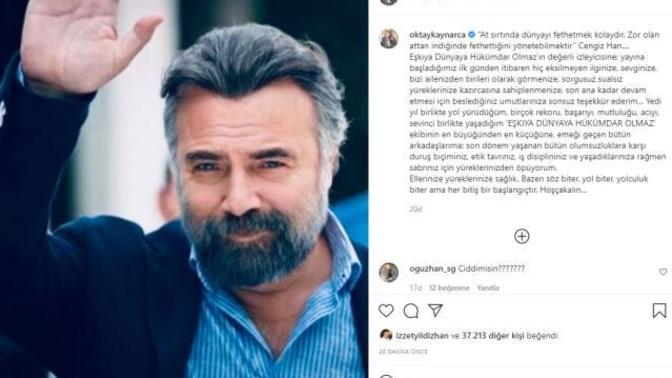 Oktay Kaynarca, Eşkıya Dünyaya Hükümdar Olmaz dizisinin sona erdiğini açıkladı. Ne düşünüyorsunuz?