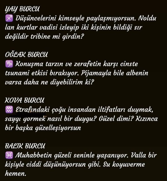 Burcunun bugünkü yorumunu görmek ister misin?
