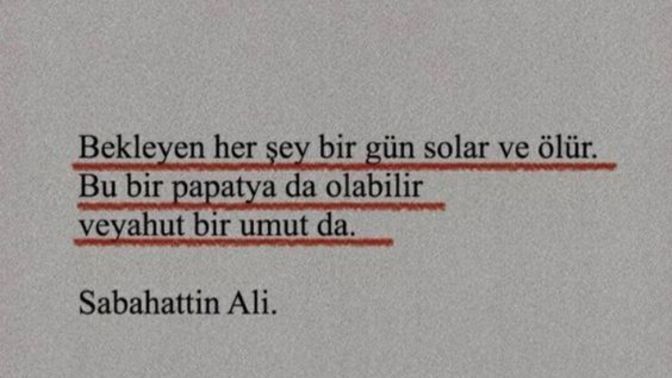 Bir insan beklemekten ne zaman vazgeçer, umutları tükendiğinde mi?