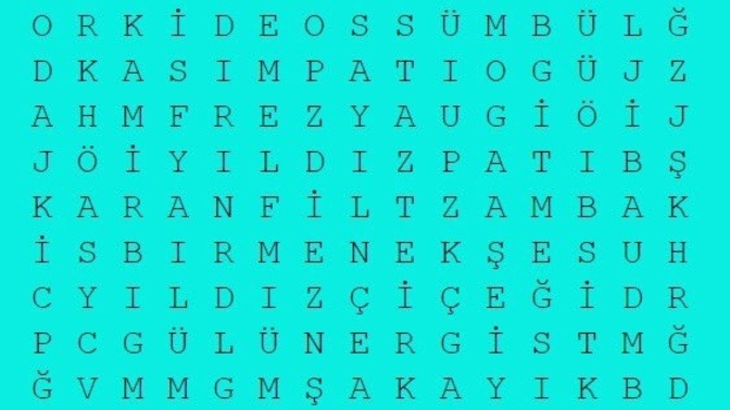Tabloda ismini gördüğünüz ilk çiçek bu hafta size hediye olarak gelsin?
