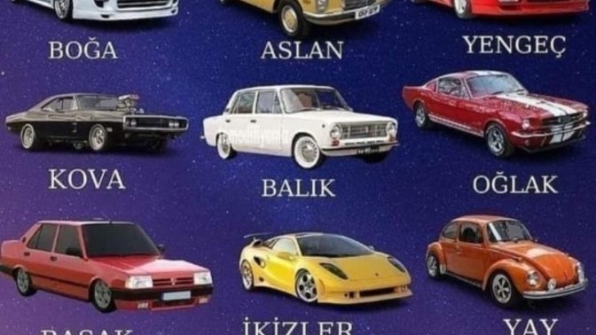 Burçların arabaları sizce nasıl olur?