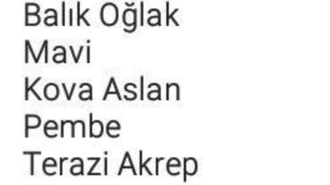 Evet, burcunuzun sevdiği renkler nelermiş?