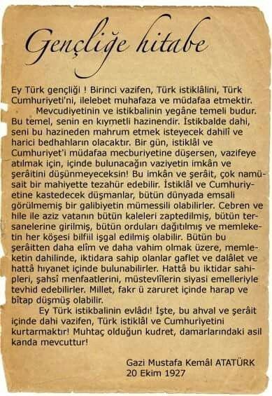 İzinden yürümeye devam ediyoruz! 🇹🇷 #Seninyolunda etiketiyle Atatürk’e söylemek istediklerin neler?