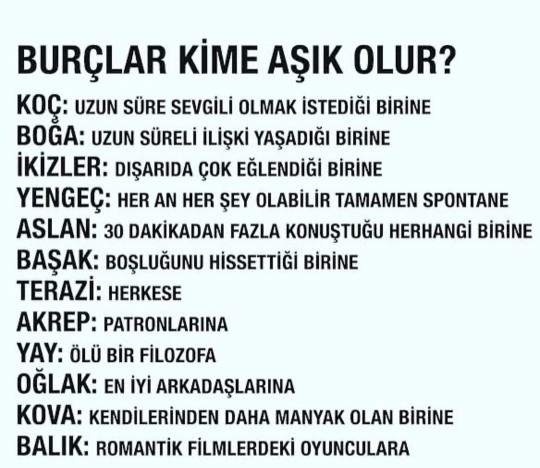 Kime aşık olursunuz?