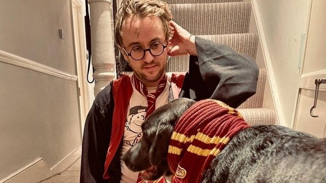 Harry Potter serisinin Draco Malfoy'u, Tom Felton'un Cadılar Bayramı kostümünü nasıl buldunuz?