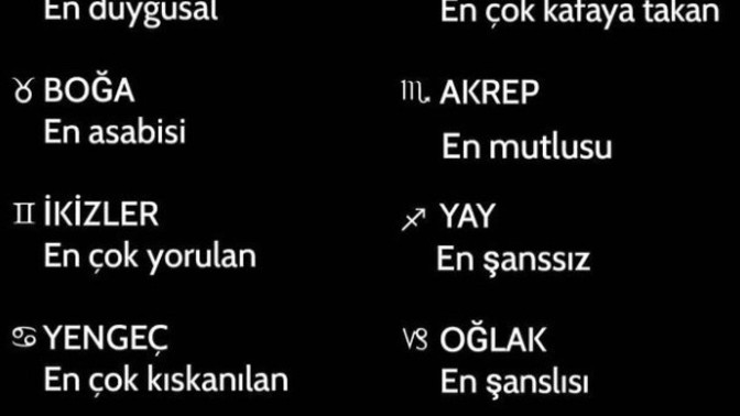 Burçlar Kasım ayının"En neyi?" olacakmış acaba?
